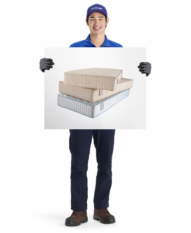 Mattress or Box Spring removal and disposal by 1-800-GOT-JUNK? truck team member