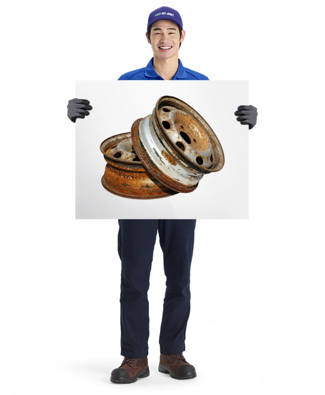 Scrap Metal for removal and disposal by 1-800-GOT-JUNK? truck team member